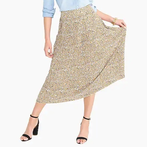 J crew factory pleated midi skirt Clearance